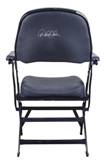 2013 Derek Jeter Game Used & Signed New York Yankees Clubhouse Chair Used During Mariano Riveras Final Game (MLB Authenticated & Yankees-Steiner)
